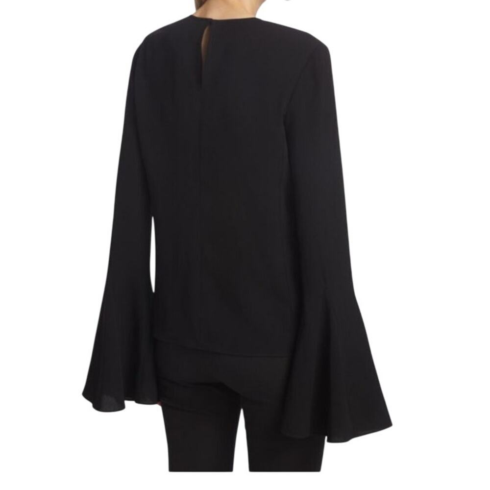 Frame long bell sleeve top blouse black size X-Small XS - Picture 9 of 9